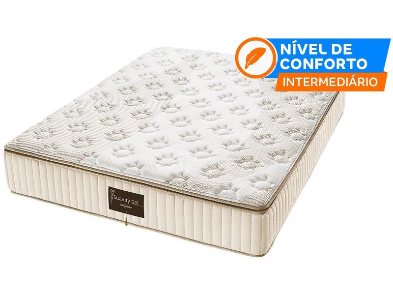 Colchão de Casal Mola Ensacada 34cm de Alt. Suavity Gel